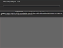 Tablet Screenshot of celebrityinsight.com